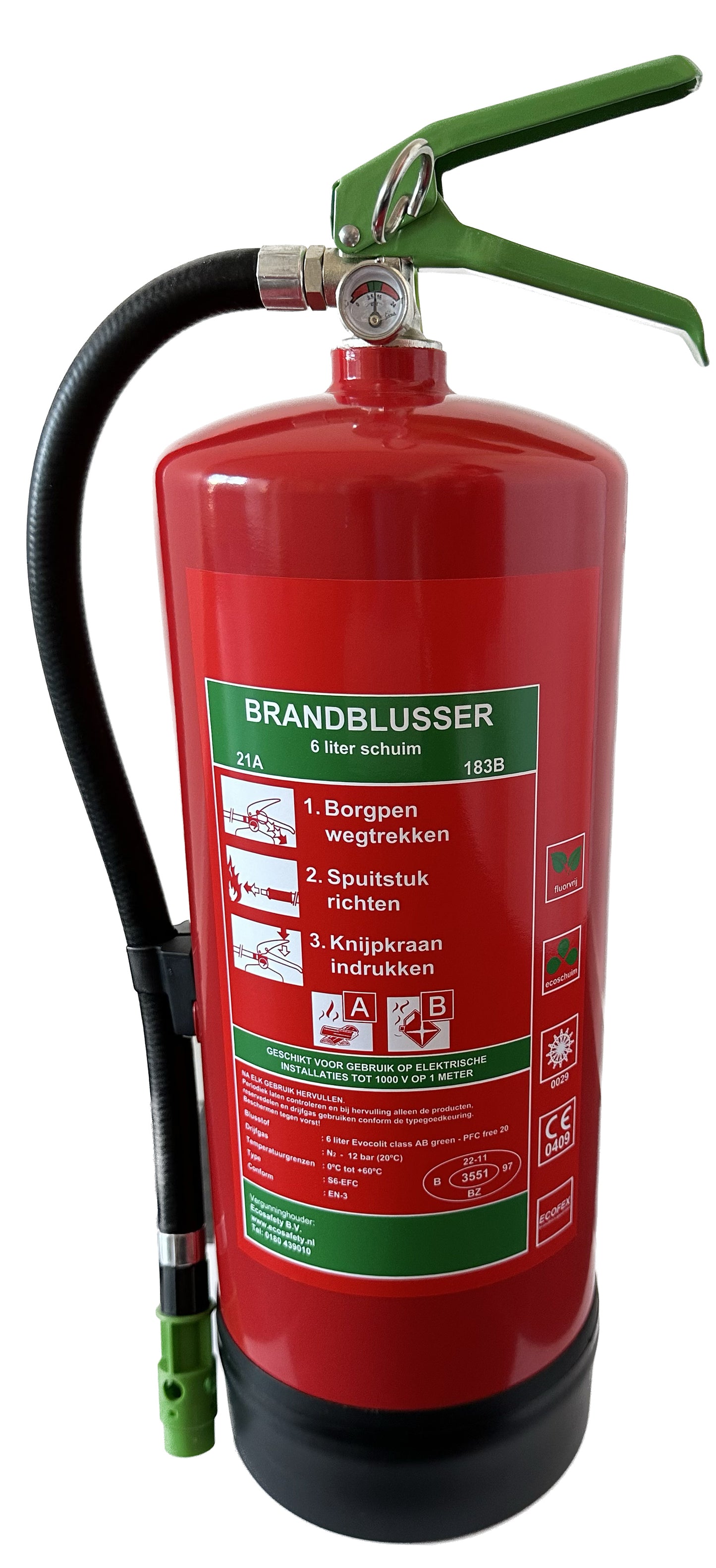 schuimblusser 6 liter safety focus
